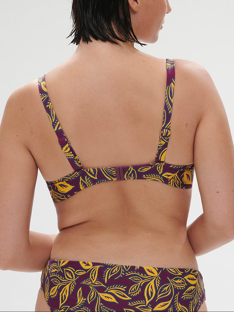 Bikini-Oberteil mit Bügeln. - Agadir-Lila-Print
