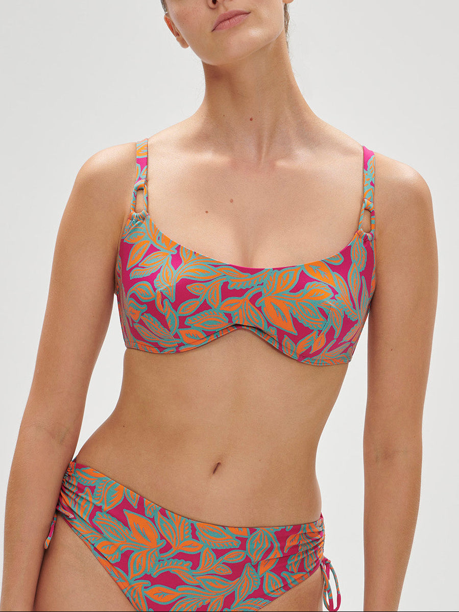 Bralette mit Bügel - Menara-Rosa-Print