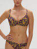 Triangel-Bikini mit Bügel - Agadir-Lila-Print