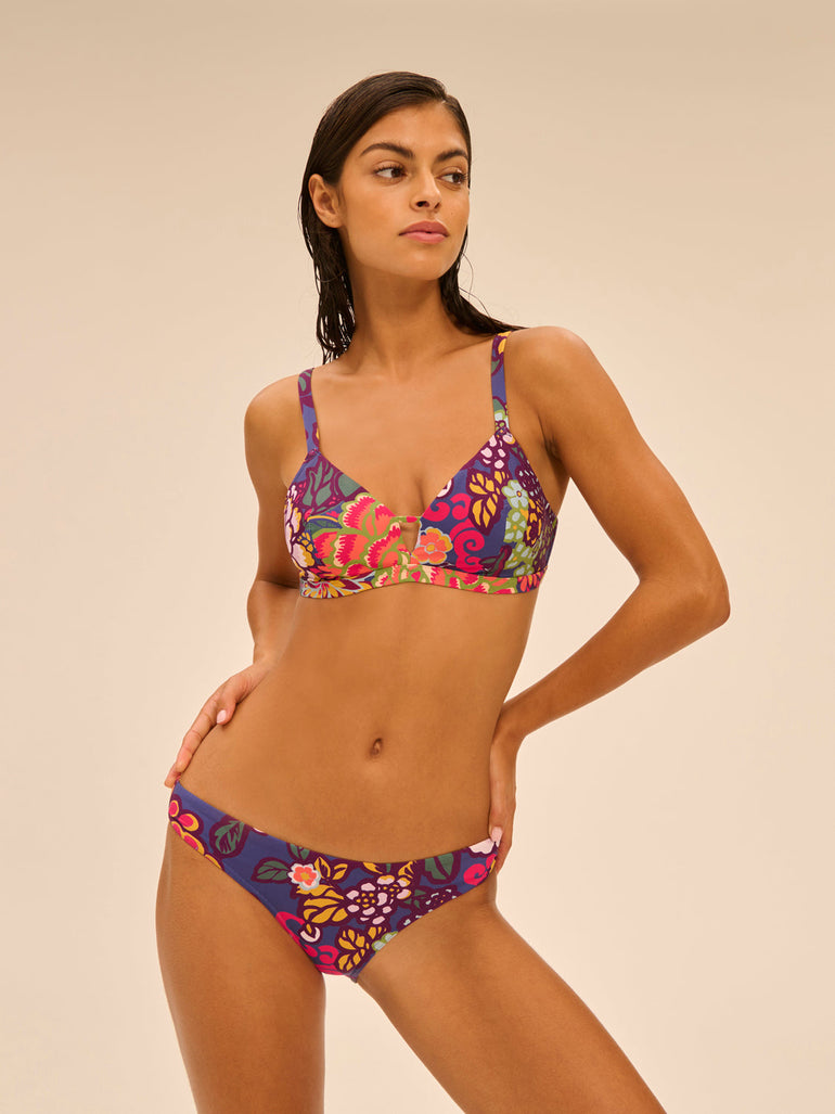 Bikini-Slip. - Blütenprint