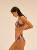 Bikini-Slip mit hohem Bund. - Blütenprint