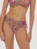 Bikini-Slip mit hohem Bund. - Menara-Rosa-Print
