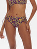 Bikini-Slip mit hohem Bund. - Agadir-Lila-Print