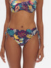 Bikini-Slip mit hohem Bund. - Küstenblau-Print