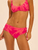 Bikini-Slip mit hohem Bund. - Leuchtend-Rosa-Print