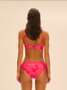 Bikini-Slip mit hohem Bund. - Leuchtend-Rosa-Print