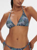 Bügelloser Triangel-Bikini - Dschungel-Nacht-Print