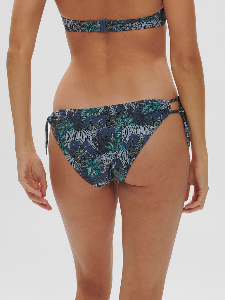 Bikini-Slip. - Dschungel-Nacht-Print