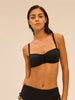 Bandeau-Bikini-Top mit Bügeln. - Schwarz