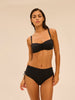 Bandeau-Bikini-Top mit Bügeln. - Schwarz