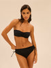 Bandeau-Bikini-Top mit Bügeln. - Schwarz