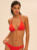 Bügelloser Triangel-Bikini - Granatapfel