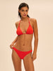 Bügelloser Triangel-Bikini - Granatapfel