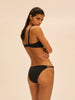 Triangel-Bikini mit Bügel - Schwarz