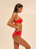 Triangel-Bikini mit Bügel - Granatapfel