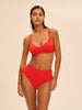 Triangel-Bikini mit Bügel - Granatapfel