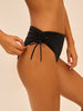 Bikini-Slip mit hohem Bund. - Schwarz