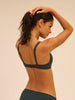 Push-up-Bikini-Oberteil - Tropengrün