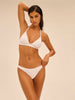 Bügelloser Triangel-Bikini - Weiß