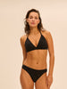 Bügelloser Triangel-Bikini - Schwarz