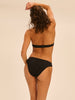 Bügelloser Triangel-Bikini - Schwarz