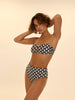 Bandeau-Bikini-Top mit Bügeln. - Segel-Print