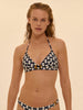 Bügelloser Triangel-Bikini - Segel-Print