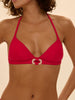 Bügelloser Triangel-Bikini - Scharlachrot