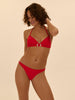 Bügelloser Triangel-Bikini - Scharlachrot