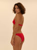 Bügelloser Triangel-Bikini - Scharlachrot