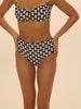 Bikini-Slip mit hohem Bund. - Segel-Print