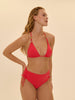 Bügelloser Triangel-Bikini - Flamingo