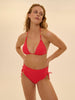 Bügelloser Triangel-Bikini - Flamingo