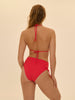 Bügelloser Triangel-Bikini - Flamingo