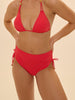 Bikini-Slip mit hohem Bund. - Flamingo