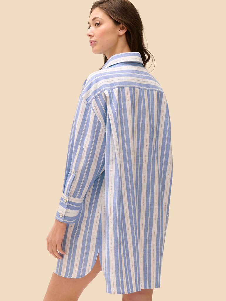 Hemdblusebluse - Transat-Blau
