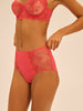 High-Waist-Slip. - Korallenrot