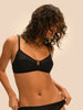 Weicher Triangel-BH mit Softcup - Schwarz