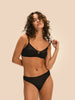 Weicher Triangel-BH mit Softcup - Schwarz
