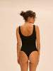 Figurformender Bodysuit - Schwarz