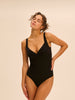 Figurformender Bodysuit - Schwarz