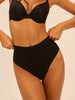 Shaping-Tanga mit hohem Bund - Schwarz