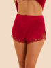 Schlafshorts - Opernrot