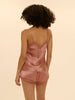 Top mit Stickerei - Smokey-Rosa