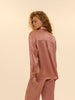 Hemdbluse - Smokey-Rosa