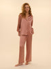 Hemdbluse - Smokey-Rosa