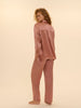 Hemdbluse - Smokey-Rosa