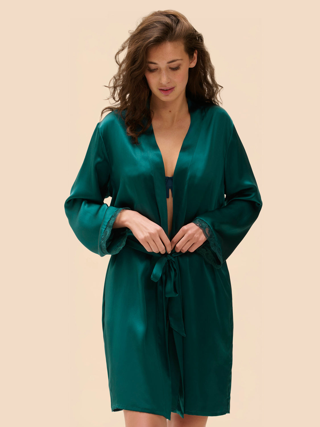 Kimono - Smaragdgrün