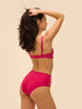High-Waist-Slip. - Cranberry