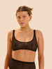 Weicher Triangel-BH mit Softcup - Schwarz